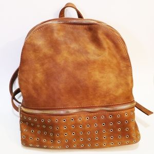 Leather backpack
